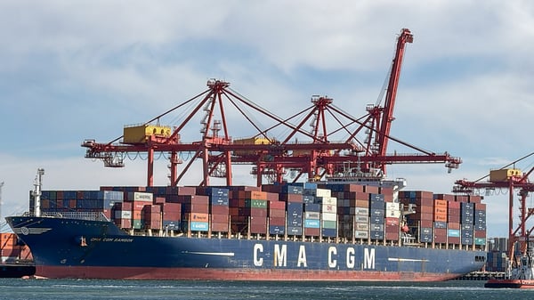 Containership CMA CGM Samson at Fremantle Oct26. © Amanda Bradfield
