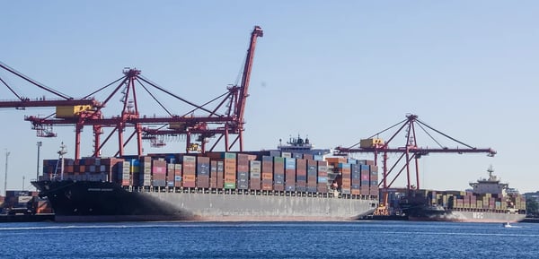 Maersk Shekou and MSC Augusta III in Fremantle Apr26