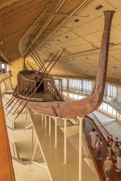 Egyptian Pharaoh Khufu solar barque