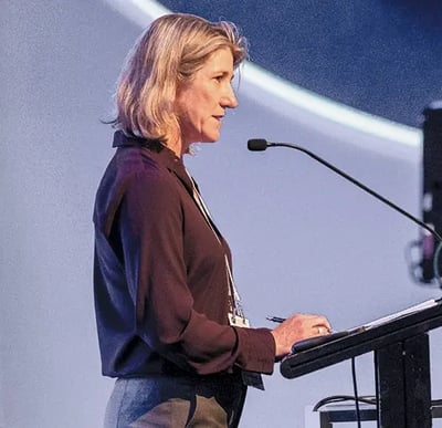 Captain Josephine Clarke speaks at the 2026 AMPI Conference