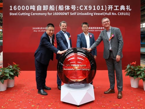 Mardie Spirit steel cutting ceremony