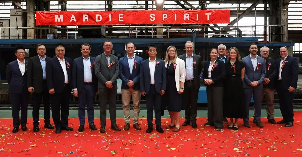 Mardie Spirit steel cutting ceremony