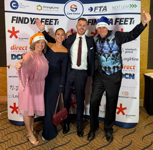 FTA's Paul and Caroline Zalai with Fhiona and Sam Smeaton from Logihire. Image: LinkedIn