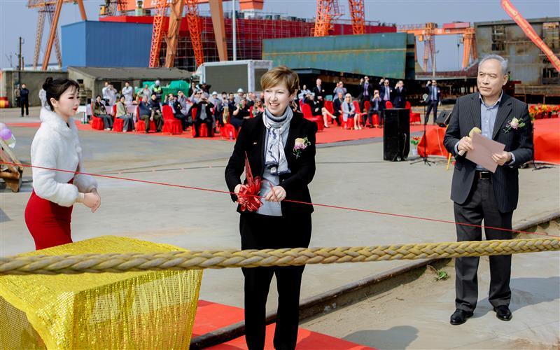 Yampu naming ceremony ribbon cutting