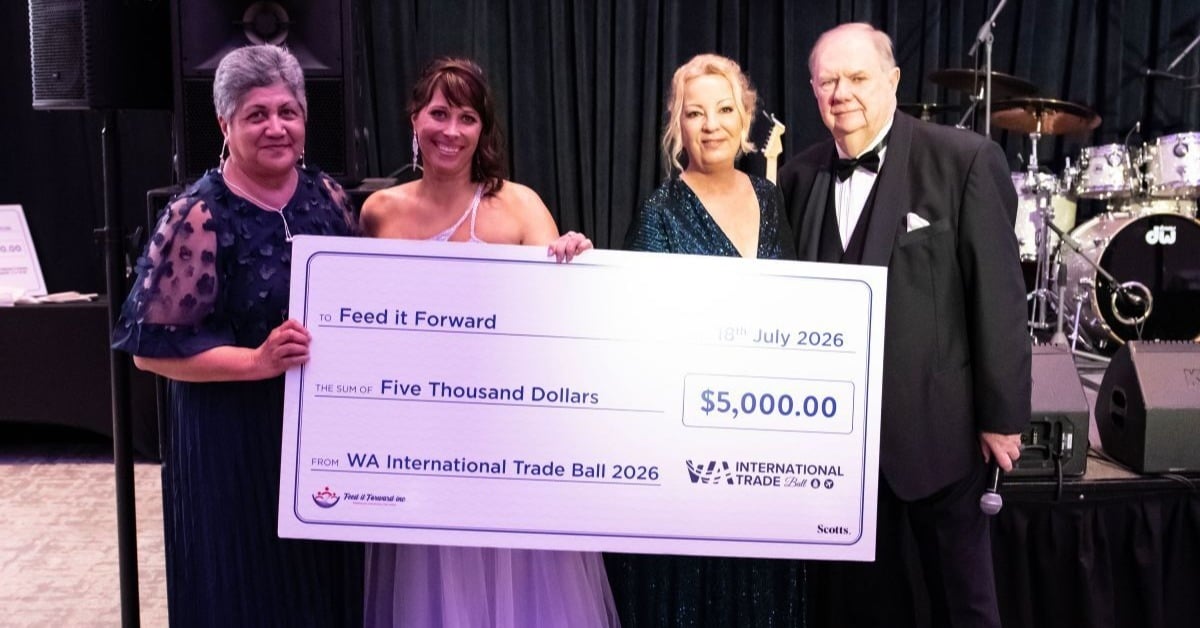 Feed it Forward CEO & founder Monica Morunga , Emma Cribbin, Sherie Le Brun and John Park. Image: Supplied
