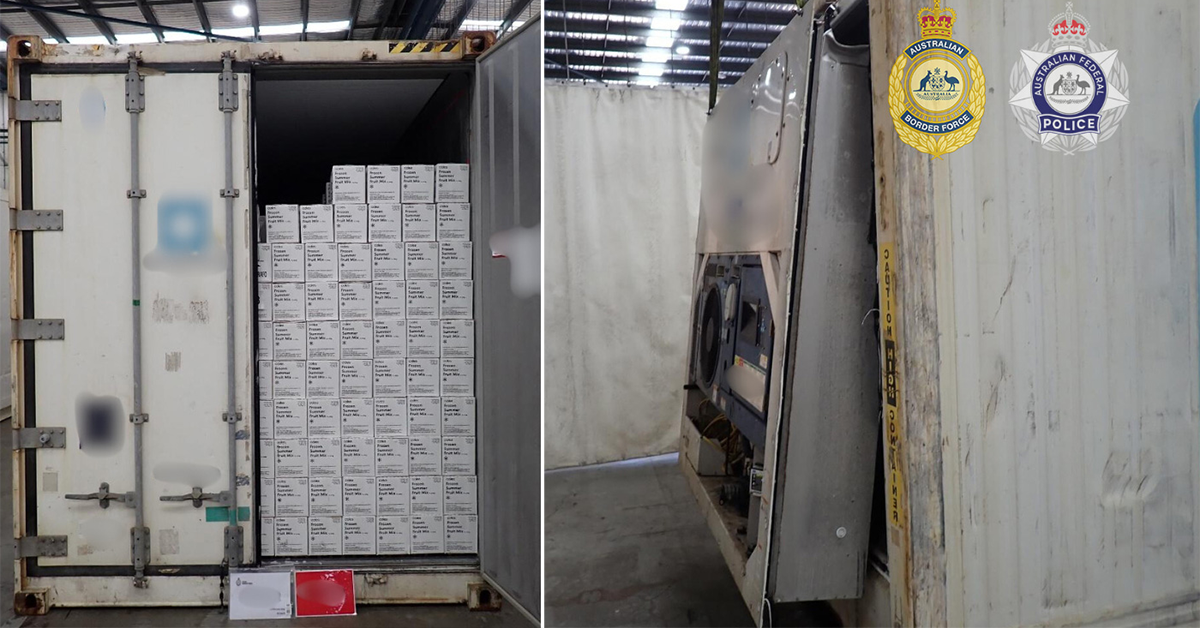 Hefty drug haul seized from Port Botany shipping container