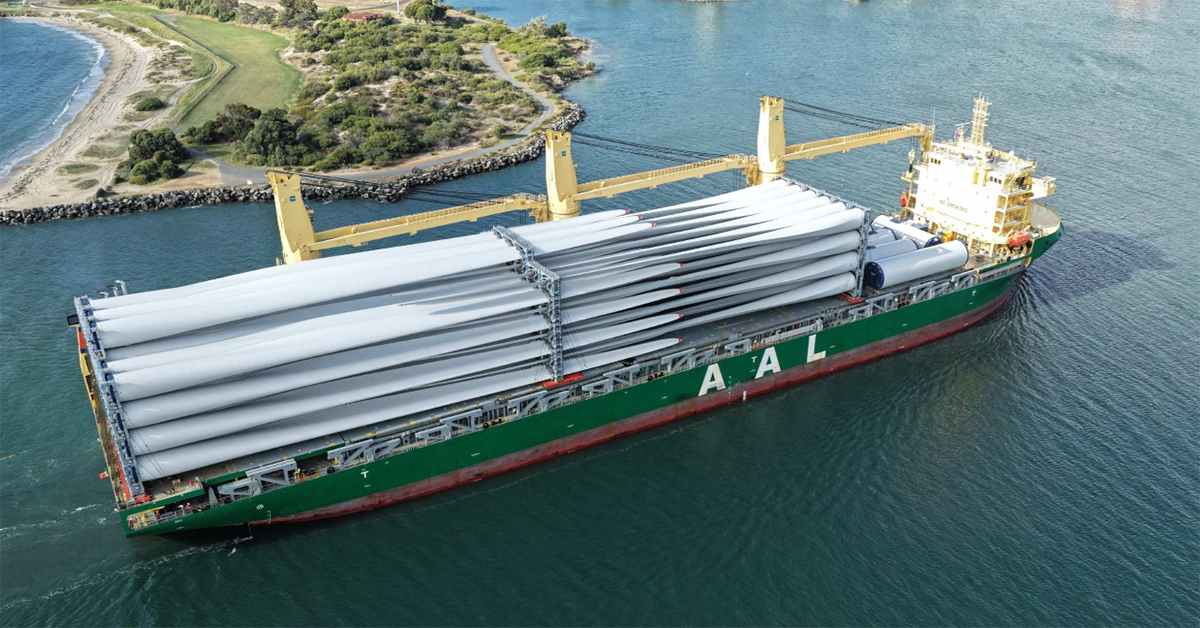 AAL Antwerp approaching Port of Bunbury. Image: AAL Shipping