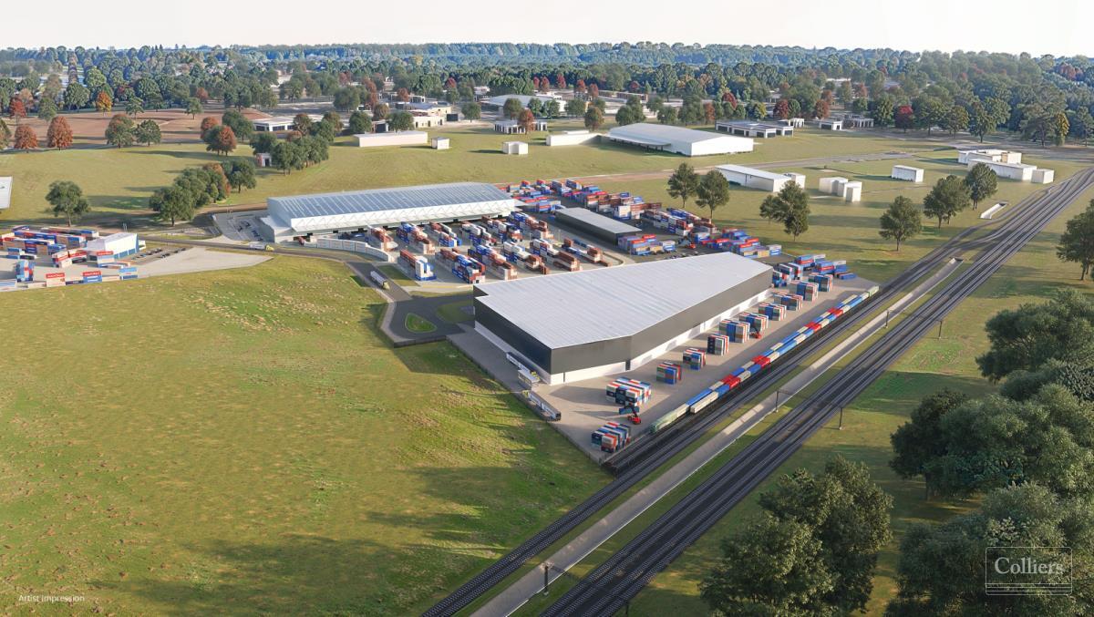 An artist's impression of the Altona Intermodal Terminal. Image: Colliers