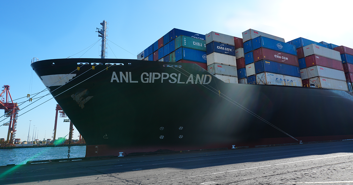 ANL Gippsland at Port Botany. Image: Lindsay Reed