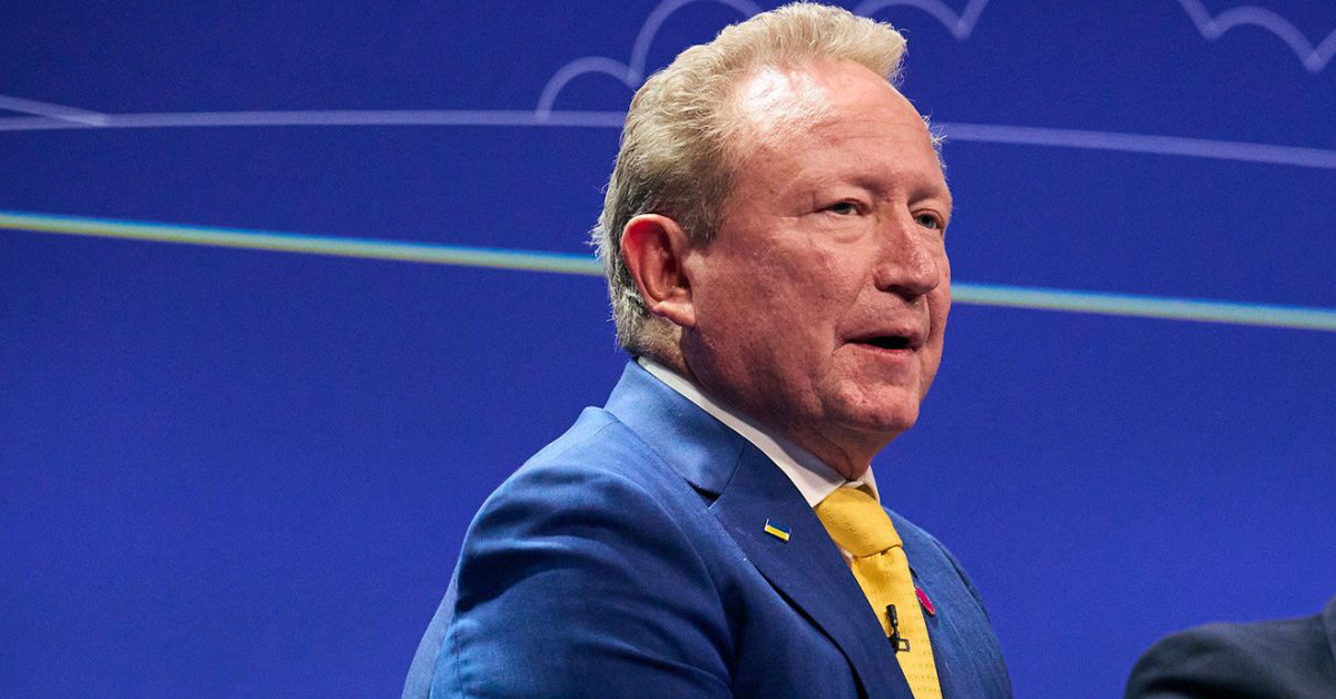 Andrew Forrest rail against LNG