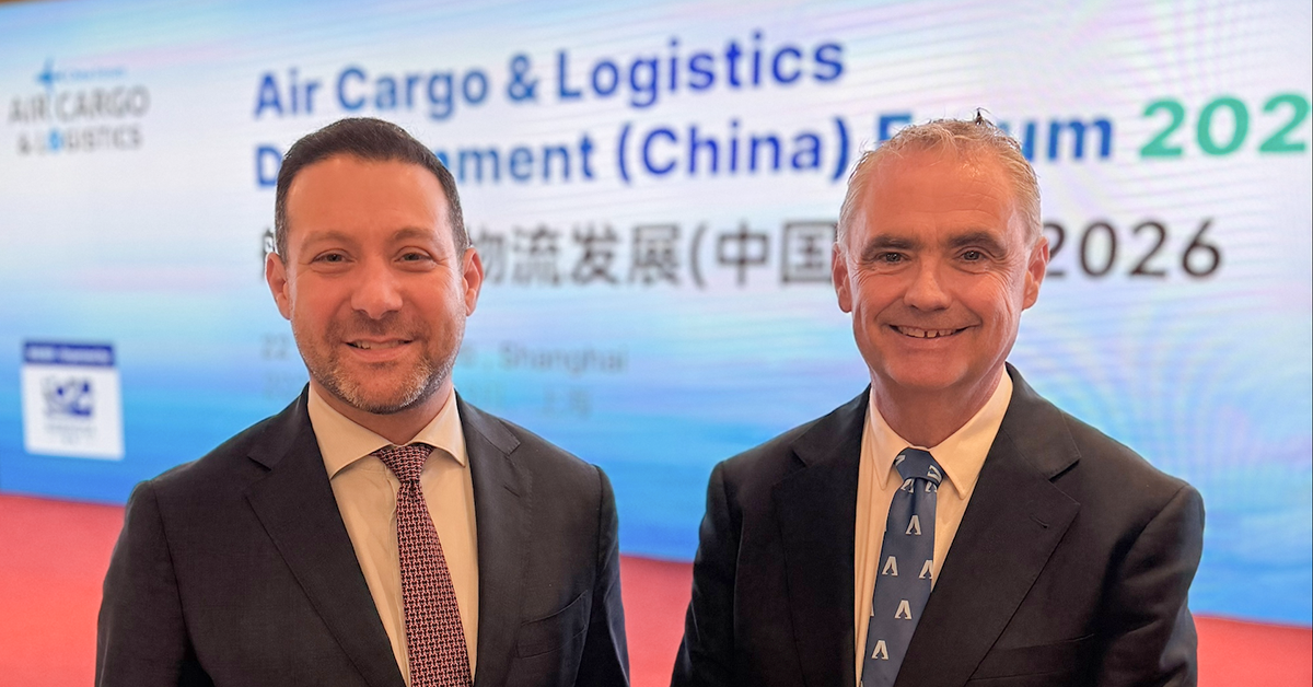 Avalon Airport CEO Ari Suss (left) and AMDA CEO Justin Giddings. Image: Supplied