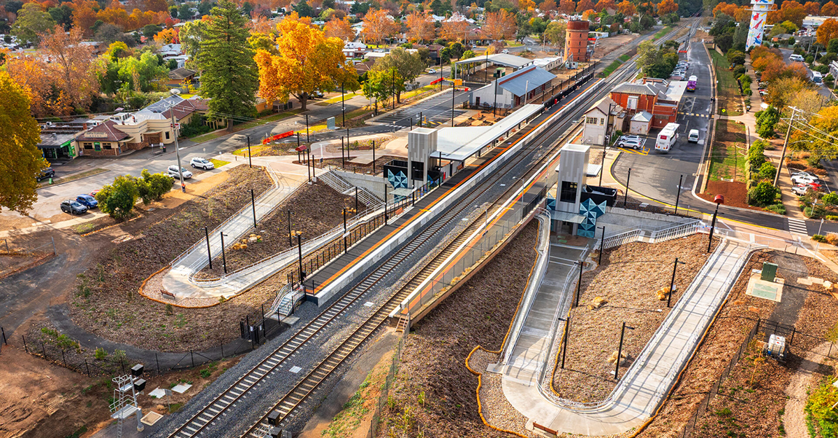 Inland Rail milestone with Wangaratta Station opening