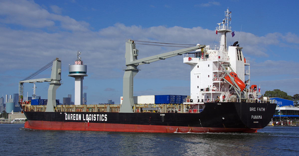MOVe operates the vessel Brio Faith on its trans-Tasman service. Image: Dale Crisp