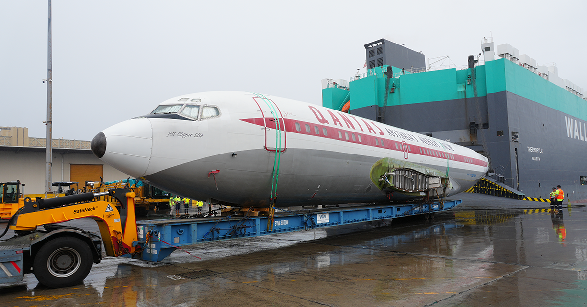 Plane sailing - precious cargo arrives at Port Kembla