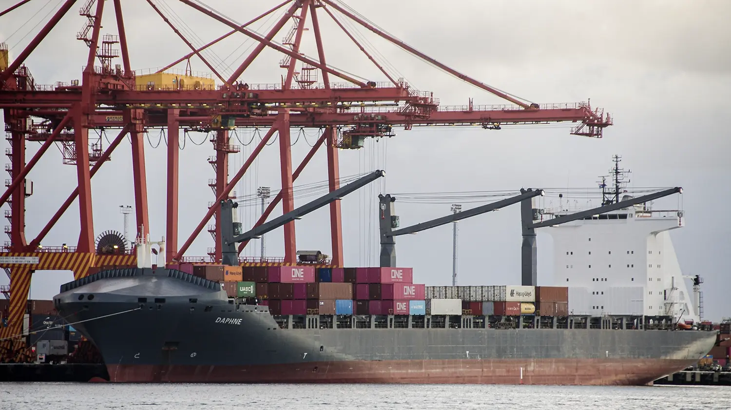 Containership Daphne at Fremantle June26