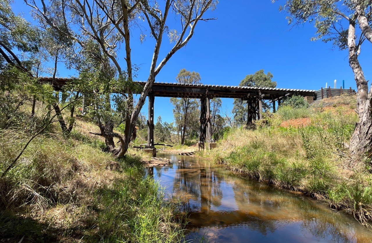 Beni Creek rail bridge near Dubbo. Credit: ARTC