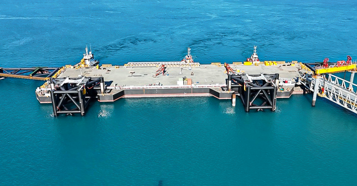 Broome floating wharf open for business
