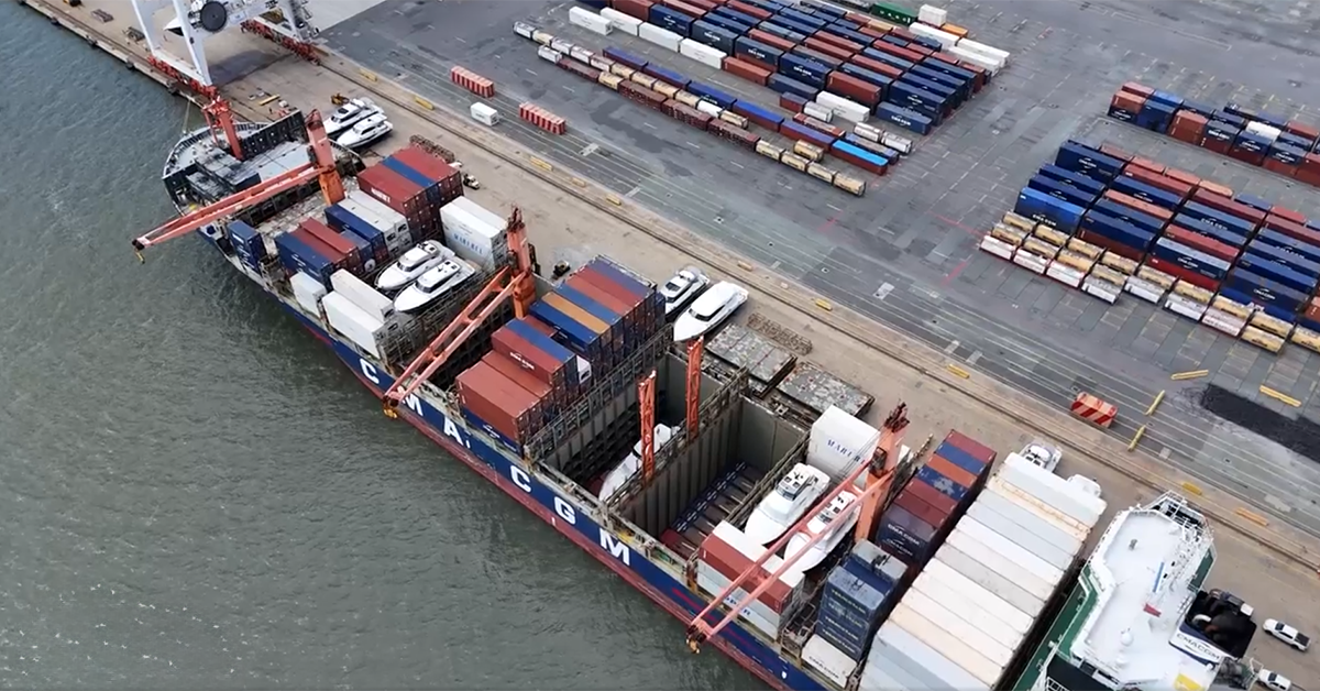 CMA CGM breaks yacht loading record