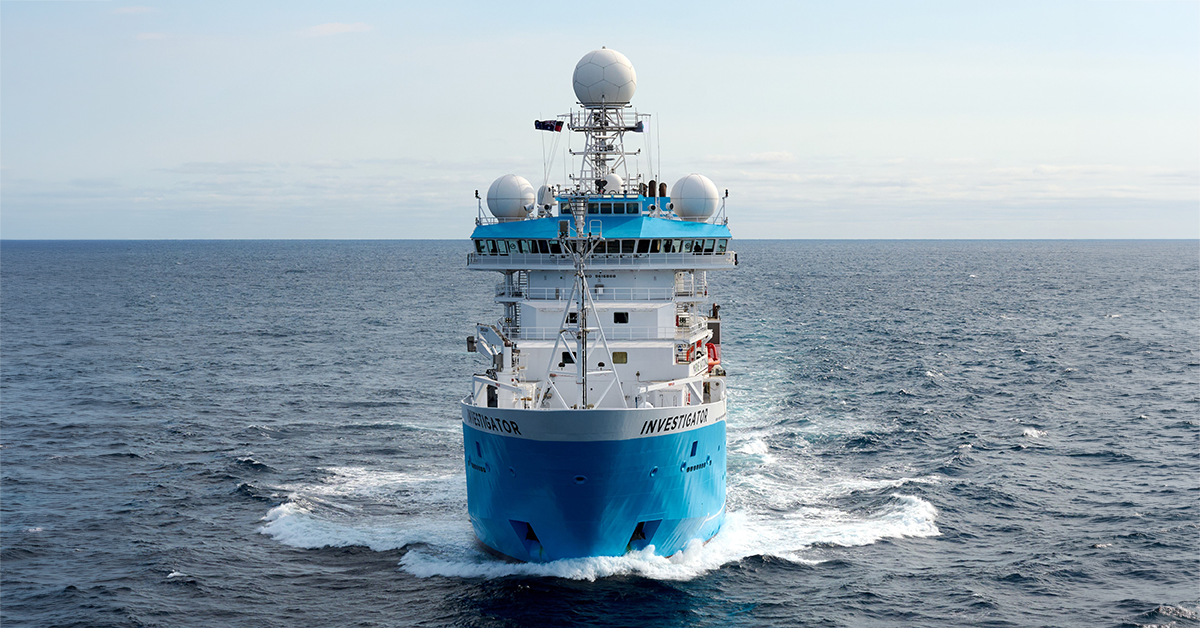 CSIRO research vessel (RV) Investigator. Credit: CSIRO