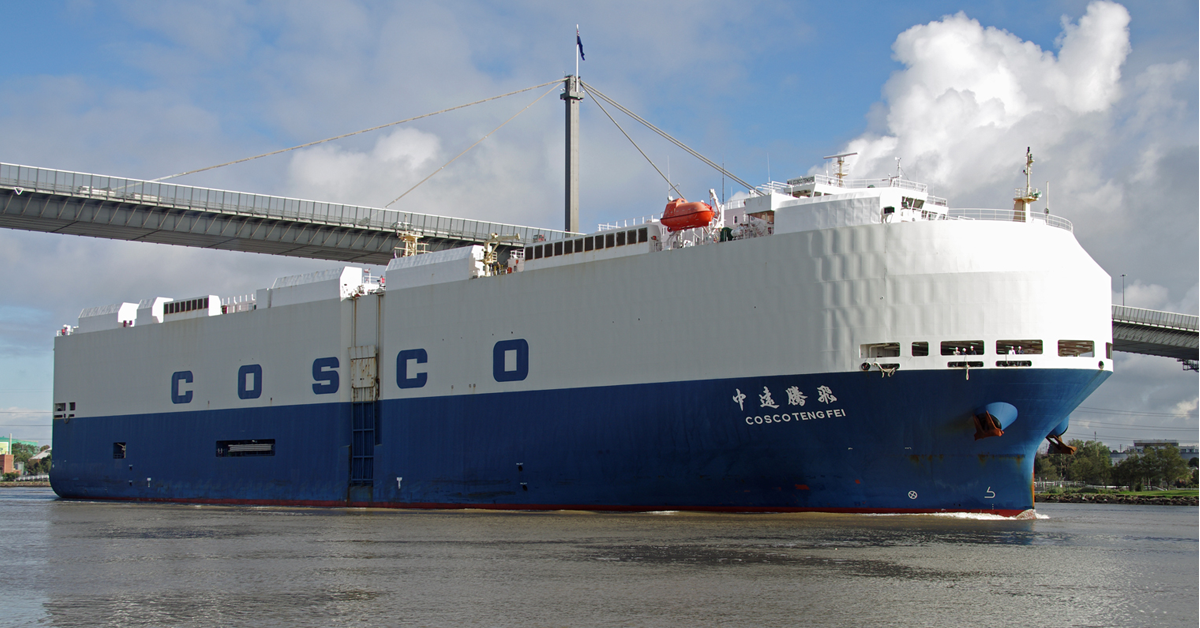 Cosco Tengfei. Image: Dale Crisp