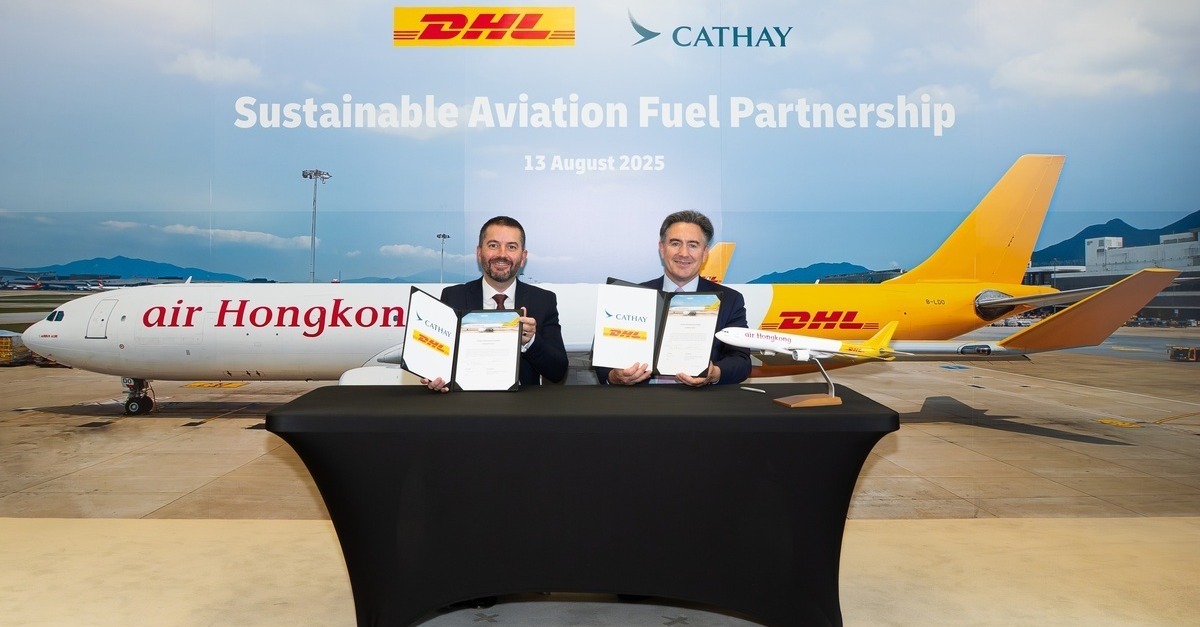 DHL Express and Cathay Group sign sustainable fuel deal