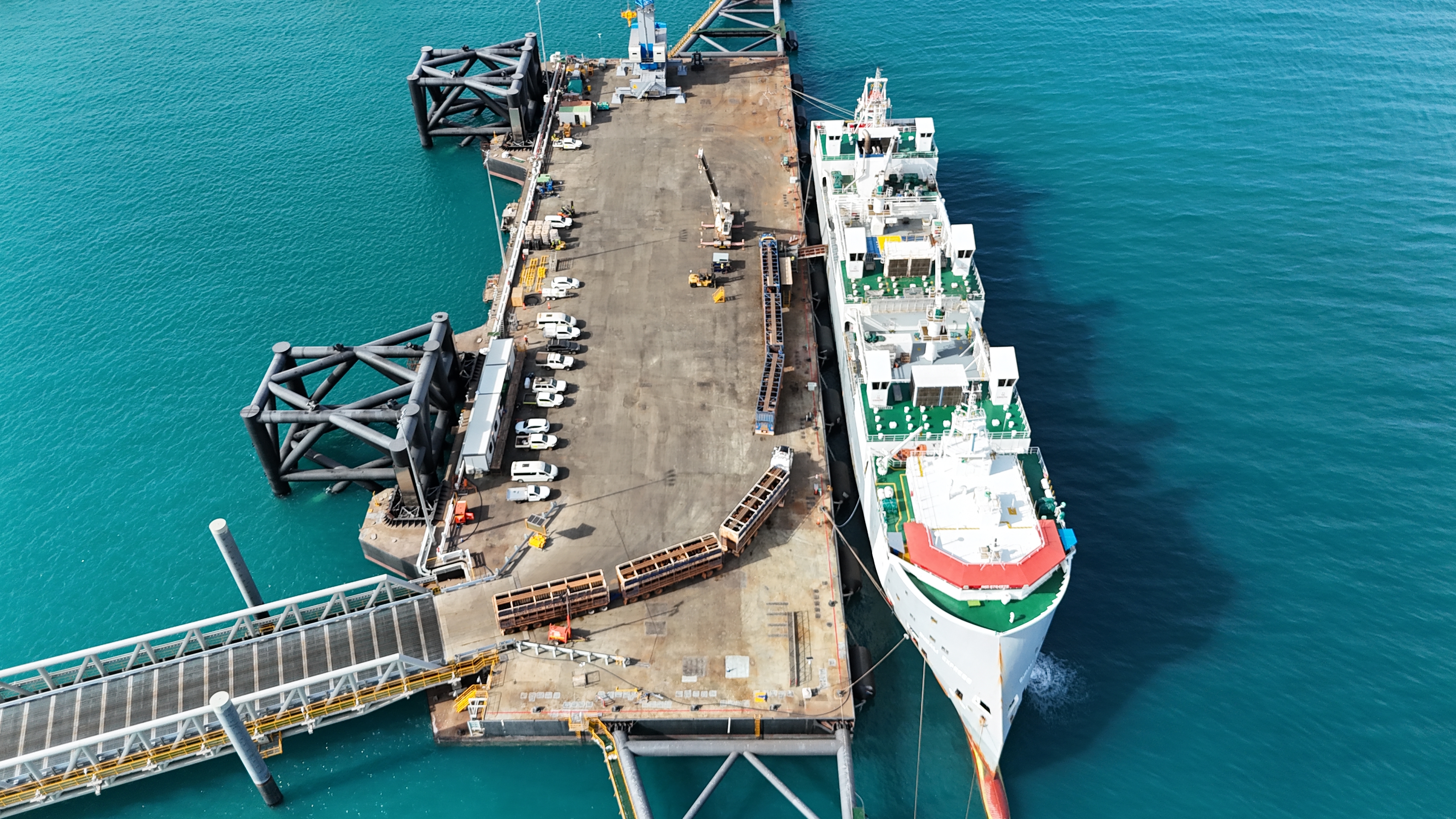 3600 head of cattle mark start to floating wharf live exports