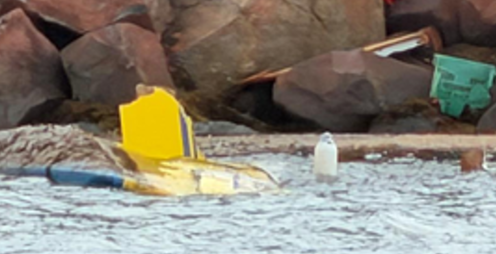 Dampier wreckage. Image Pilbara Ports