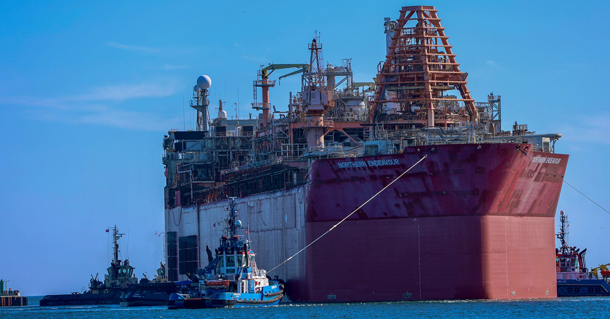FPSO Northern Endeavour arriving at the MARS site in Denmark. Image: MARS / LinkedIn
