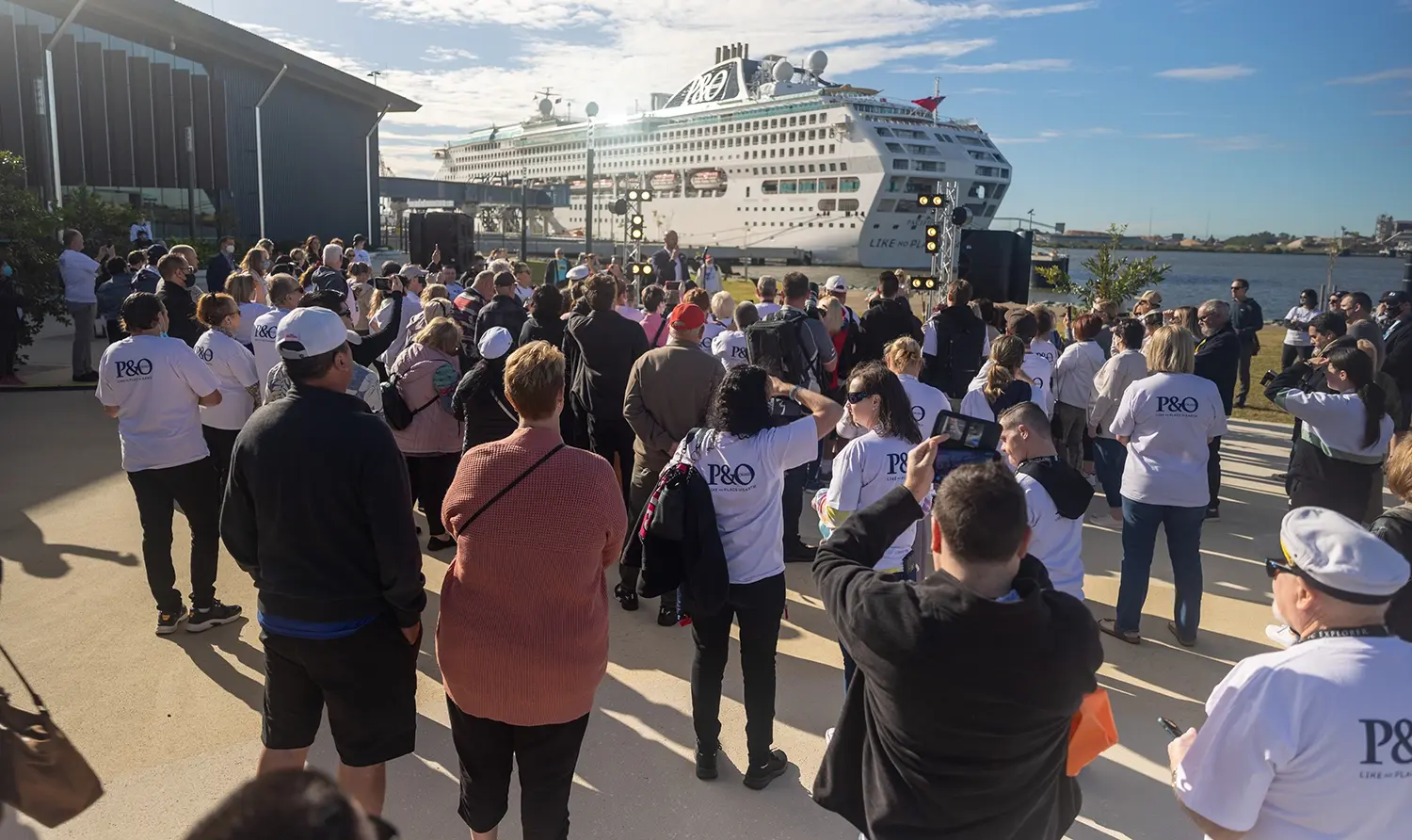 Pacific Explorer was the first vessel to call at the Brisbane International Cruise Terminal in 2022