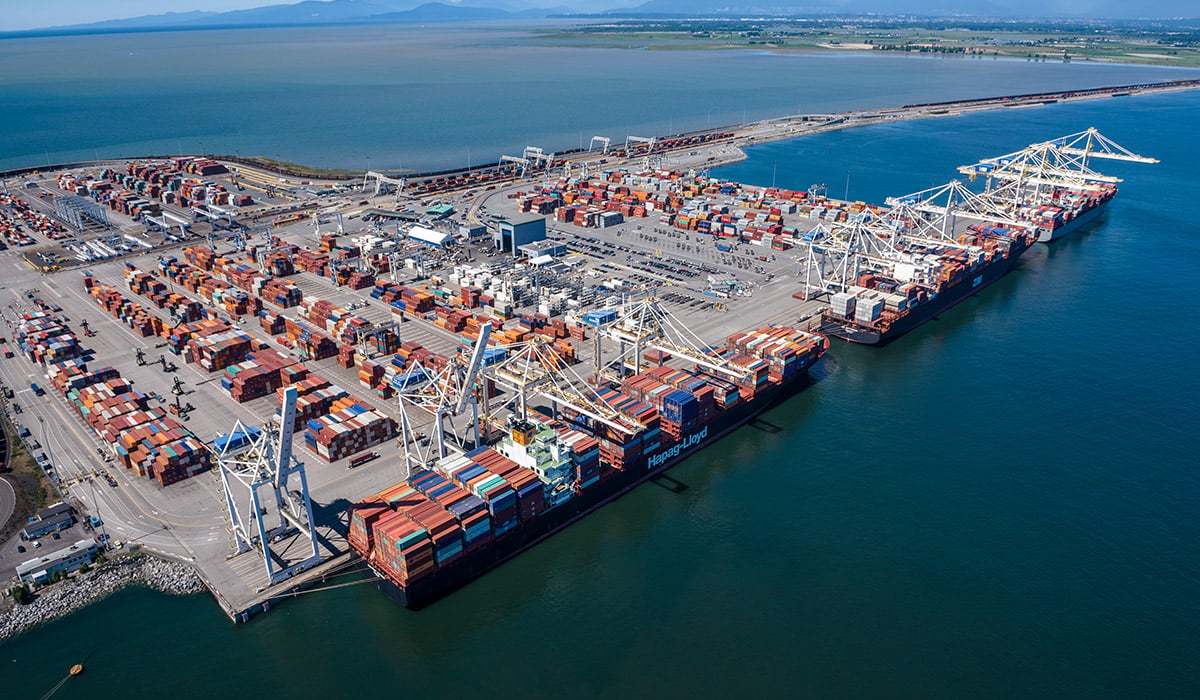 GCT Deltaport container terminal, British Columbia. Credit: Global Container Terminals
