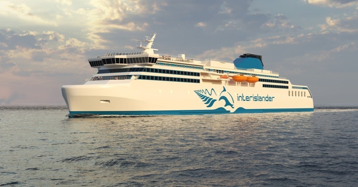 Illustrative model of the future Interislander ferry design. Image: Ferry Holdings