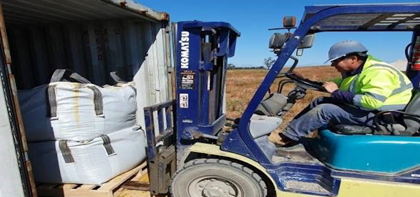 First mineral sands container from Wimmera operation