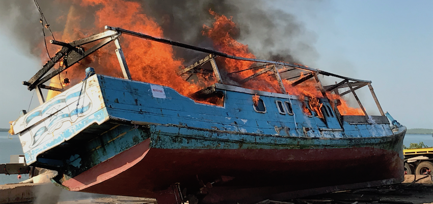 Indonesian illegal fishing master fined for offences