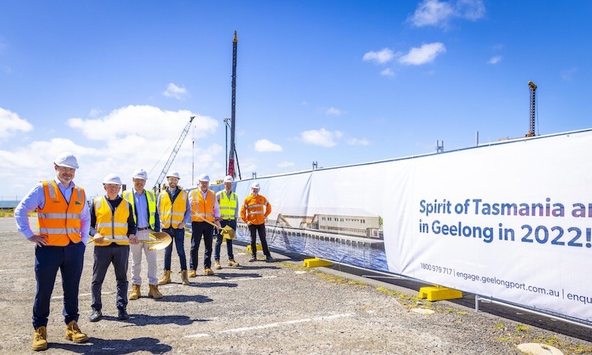 Work underway to bring Spirit of Tasmania to Geelong