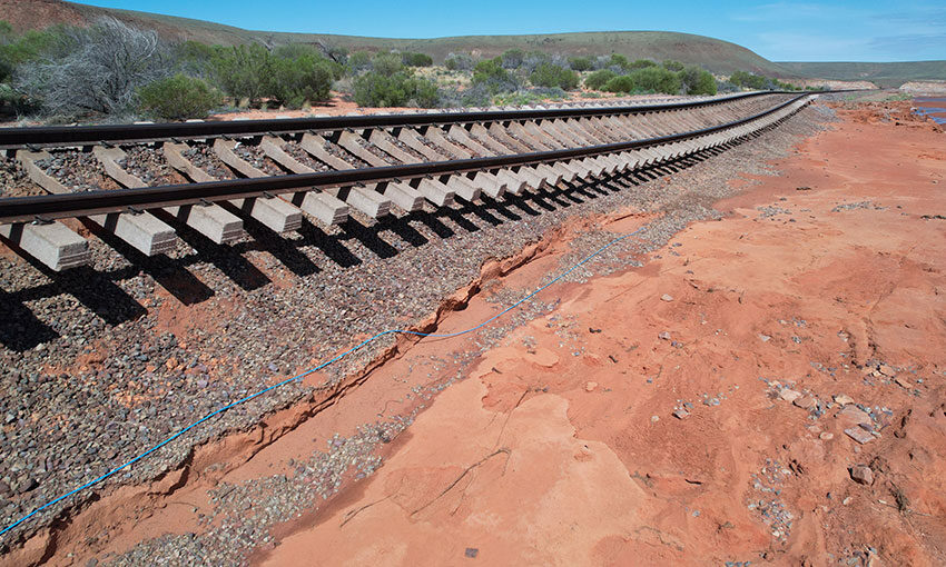 Road freight a lifeline for the west as SA floods cut rail networks