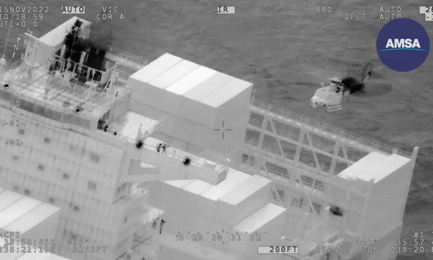 AMSA co-ordinates medevac off South Australia