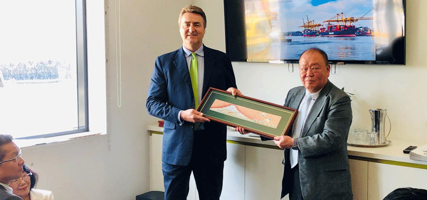 Japanese delegation tours Port Botany