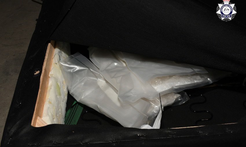 Men charged over meth in mattresses