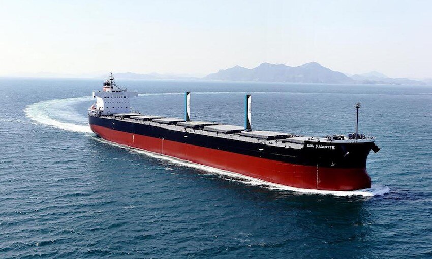 NYK bulk carrier equipped with group's first Econowind sail