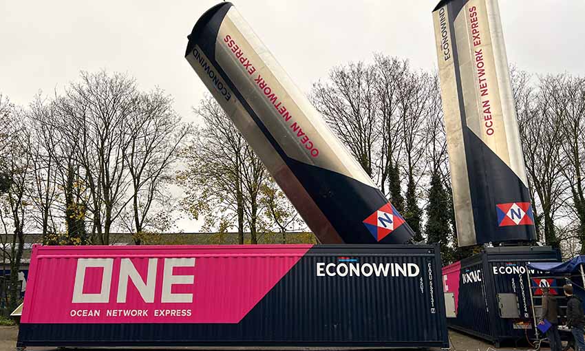 ONE to trial containerised wind propulsion units