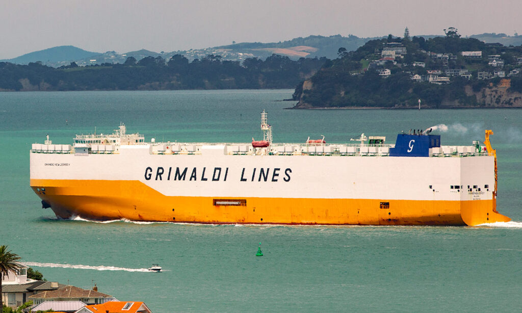 Grimaldi car carrier vessel