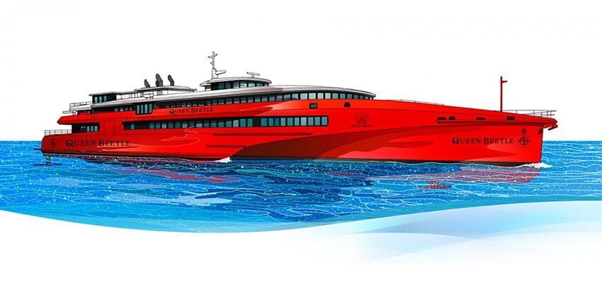 Austal trimaran takes shape in WA