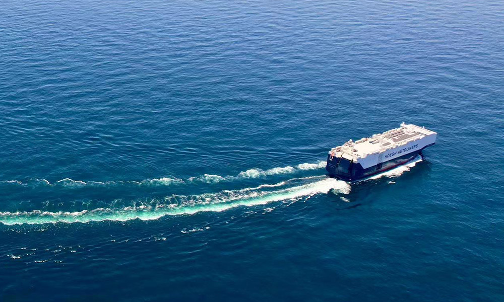 Sea trials deliver fuel saving for ro-ro