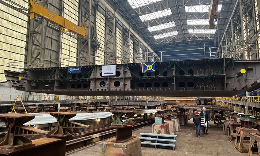 Keel laid for new SeaRoad vessel