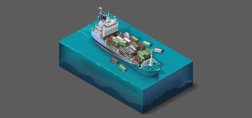 VIDEO: Container vessel cuts it too close while berthing