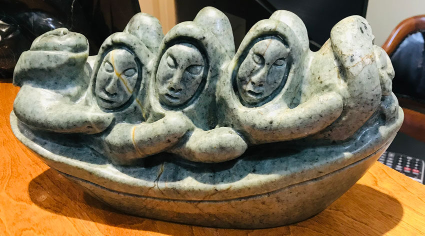 The carving as it was before the journey