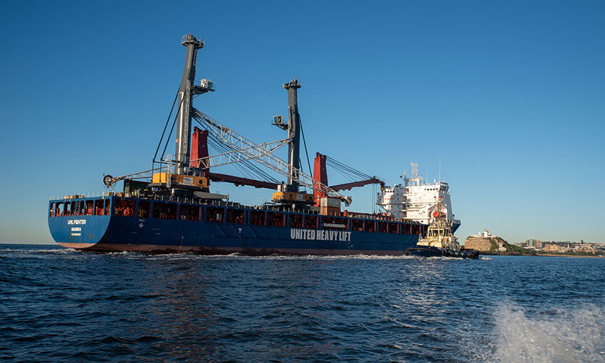 Port of Newcastle’s new mobile harbour cranes arrive