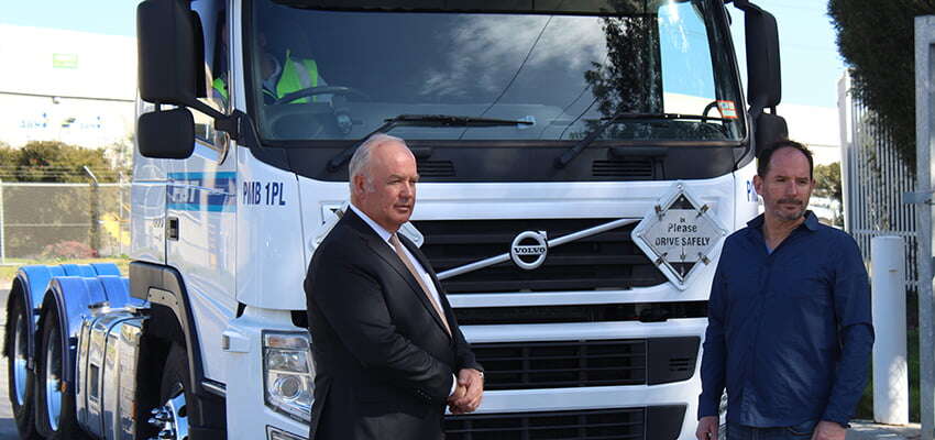 Truckies and residents do a deal