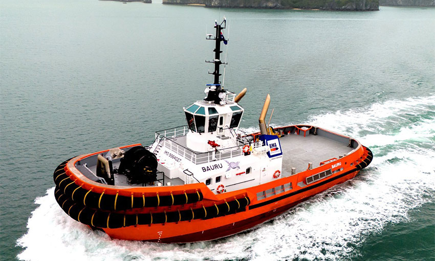 New tug makes dramatic entry