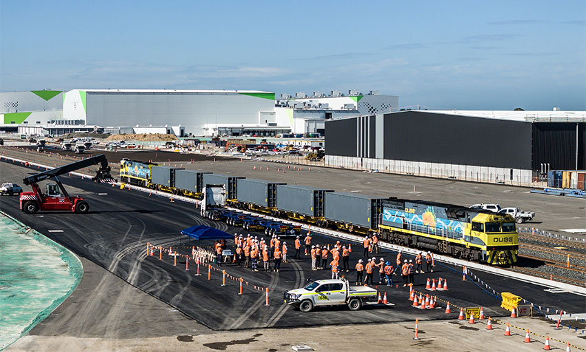 First train arrives at Qube's Moorebank terminal